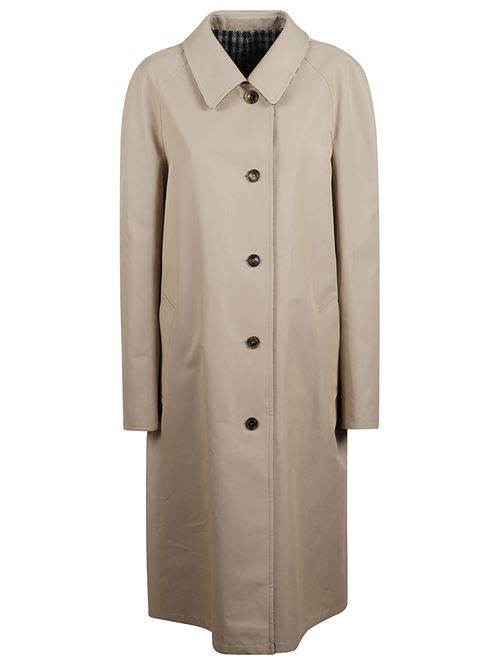 Trench reversibile in twill e check MIU MIU | MS21311798F04U0
